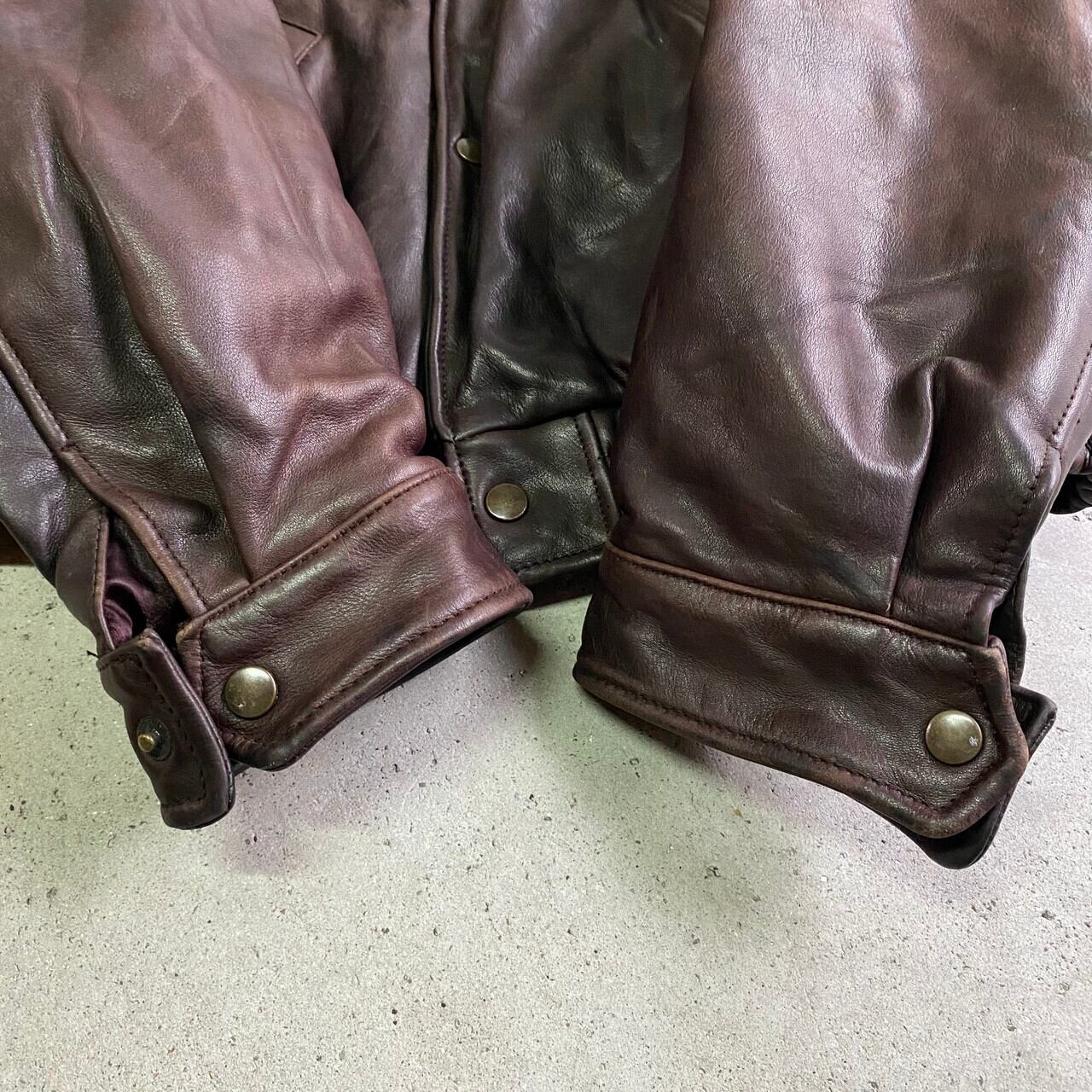 80年代 BANANA REPUBLIC TRAVEL バナナリパブリック レザーブルゾン