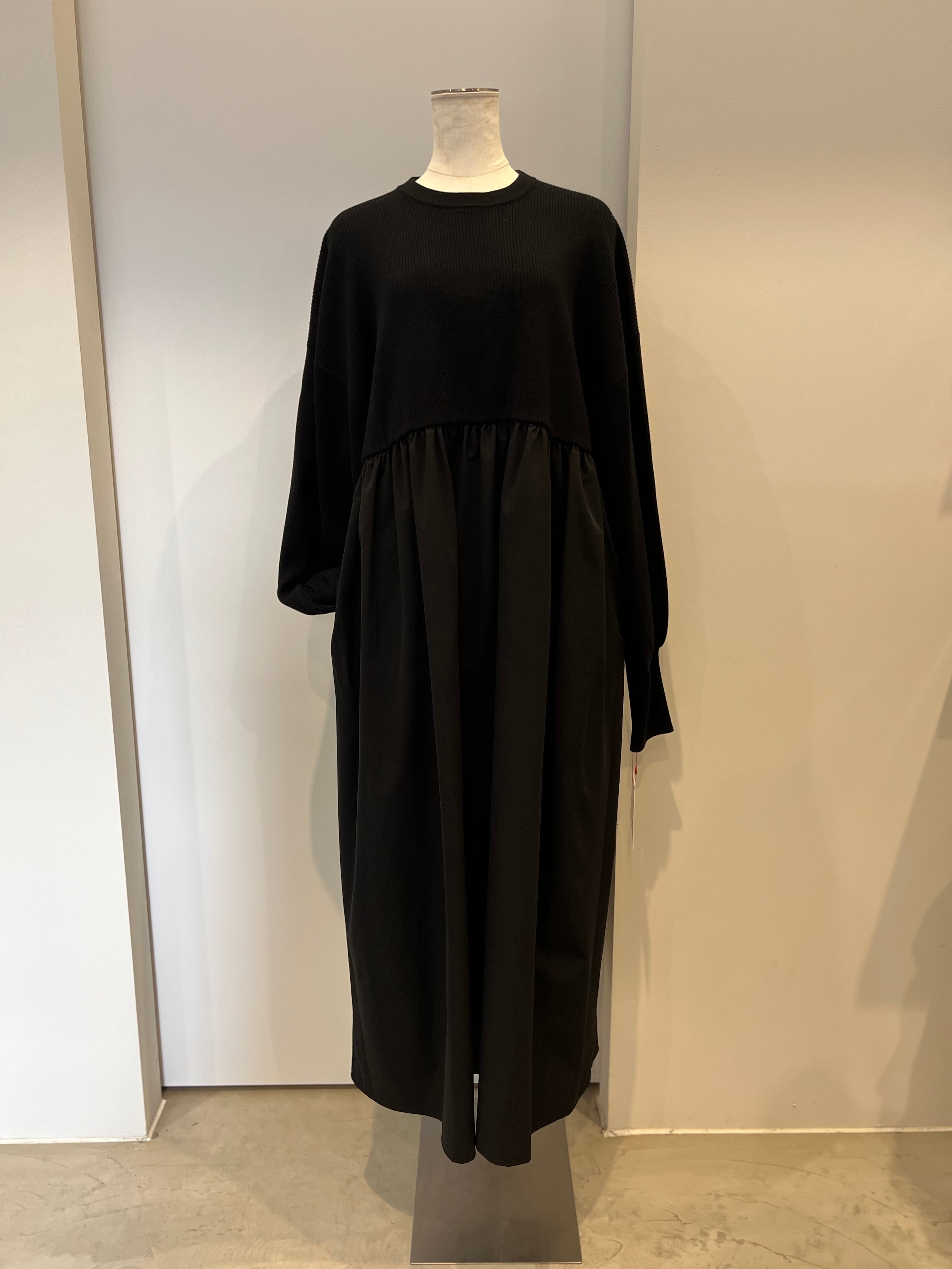 【PASSIONE】異素材ドッキングワンピース 546102