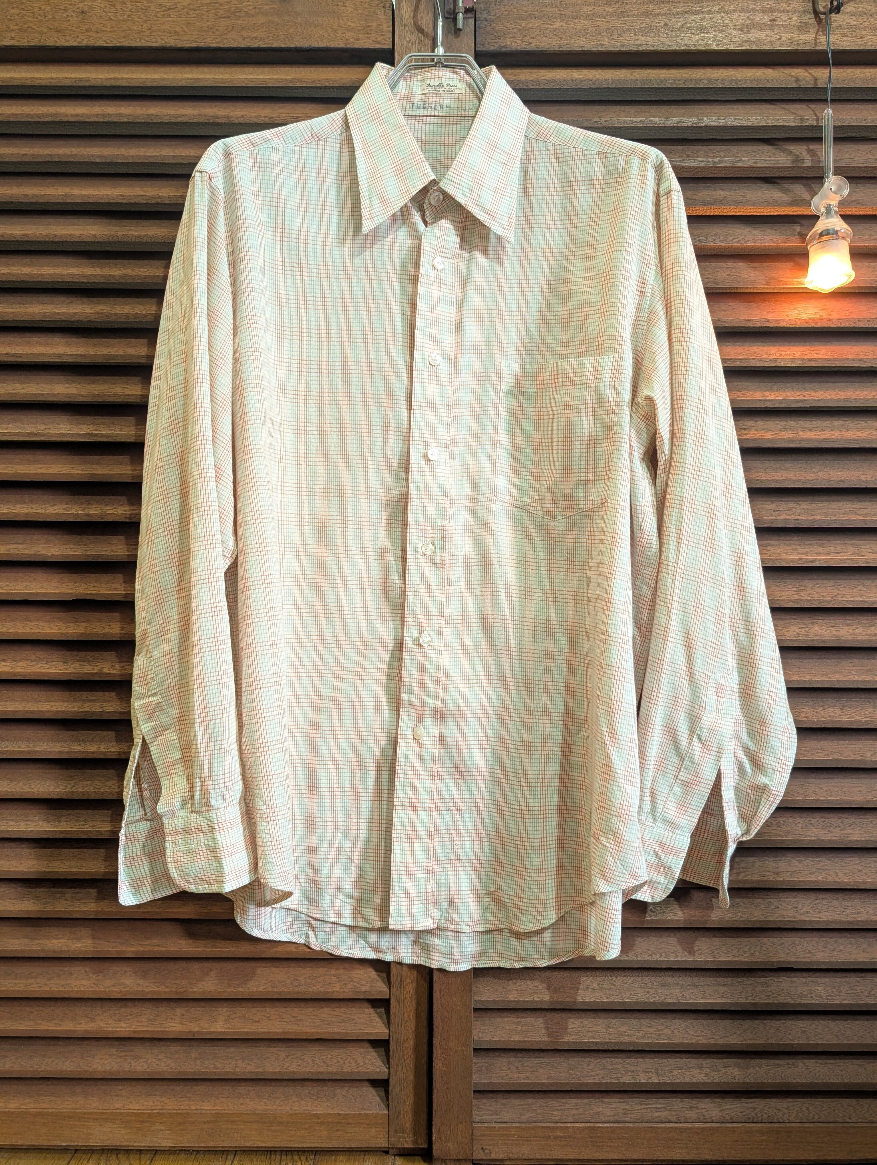 60s USA Multi Tattersall Check Shirt DurablePress