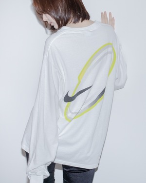 1990s NIKE - graphic long sleeve T-shirt