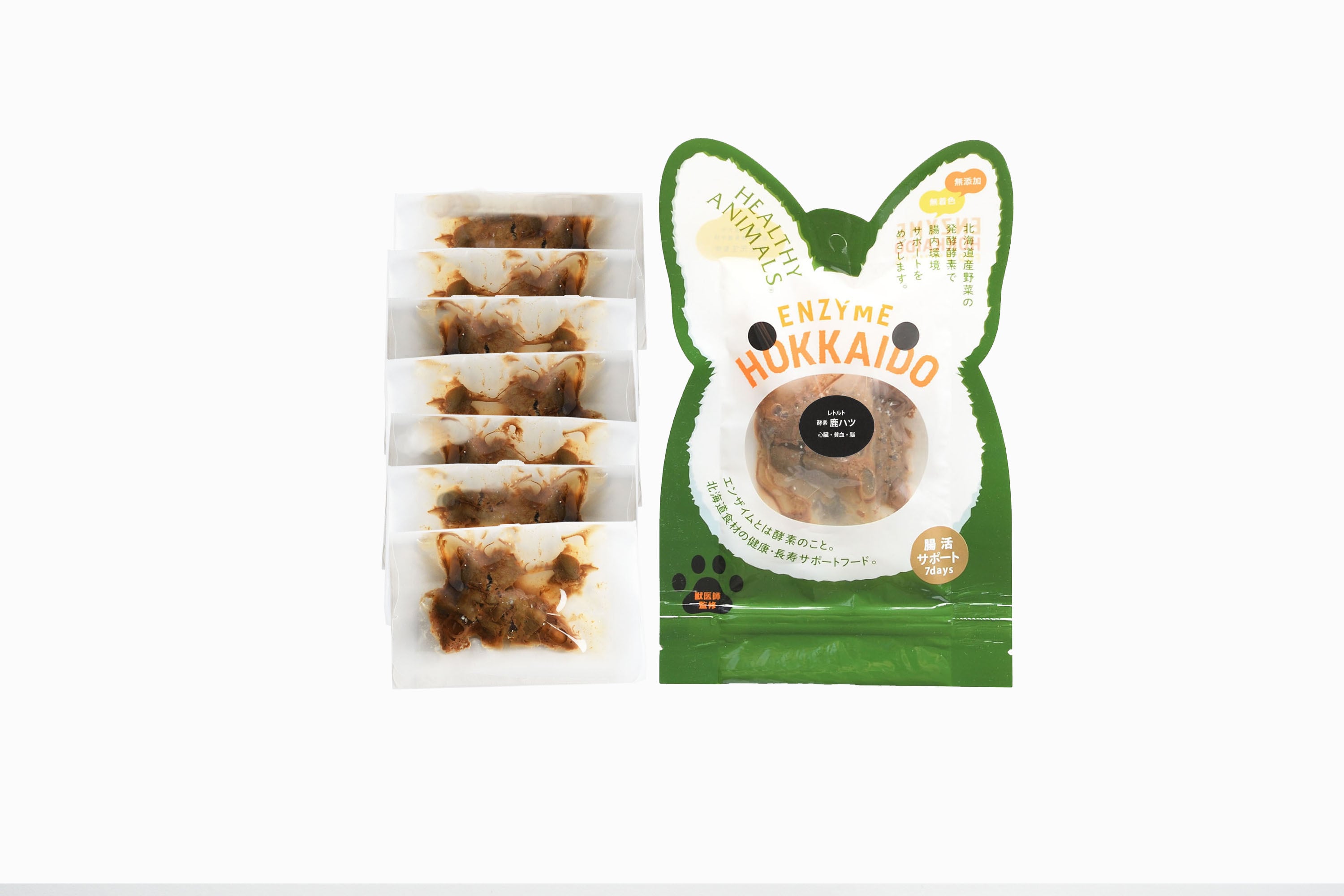 エゾ鹿ハツ100g×2袋・レバー100g×10袋 無添加犬猫用おやつ 冷凍】蝦夷鹿ハツ 100g - 犬猫の手作りご飯食材・国産・無添加・生肉の