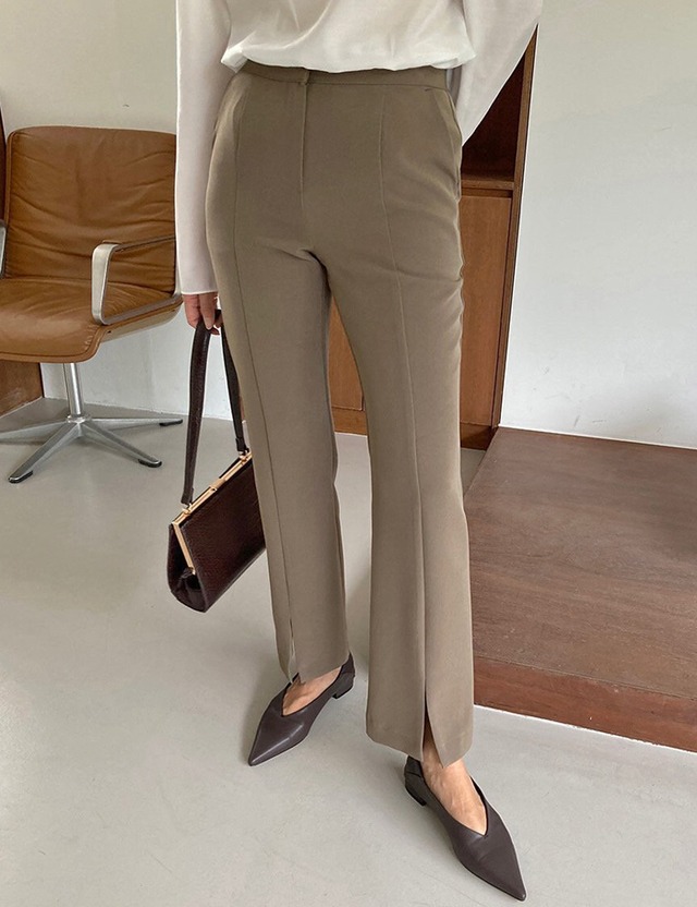 【22ss】Front-Slit Pants_2colors