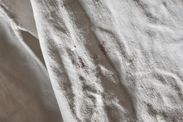 1900s フランス 清貧の画家へ  手織りリネンによるグランパシャツ アンティーク