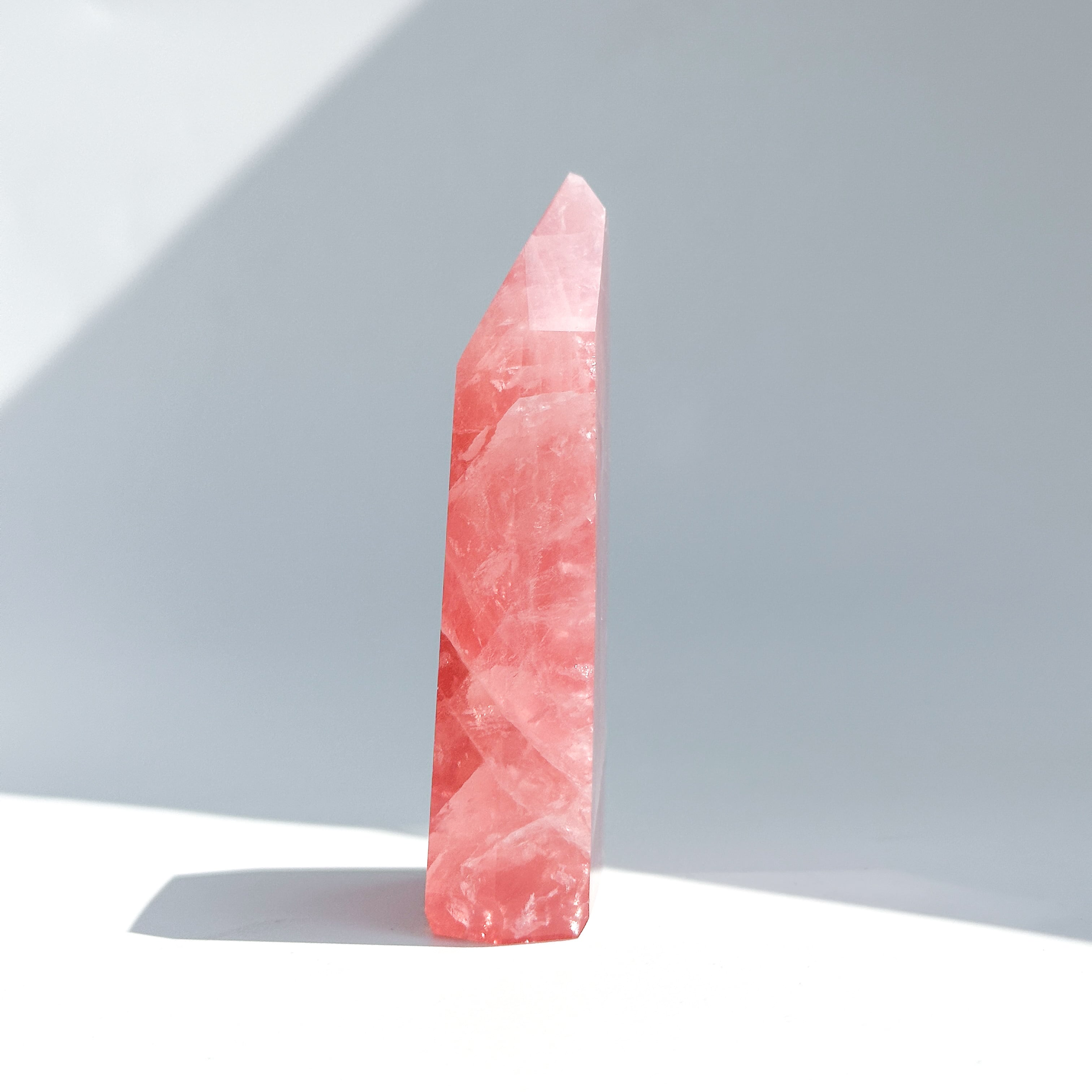 Big【高品質】バイーア産ローズクォーツ タワー12◇ Rose Quartz