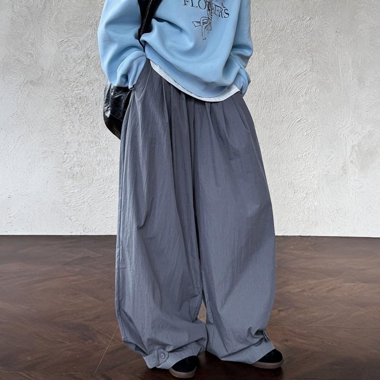 リラックスレイジーヘムタックバルーンパンツ A01795