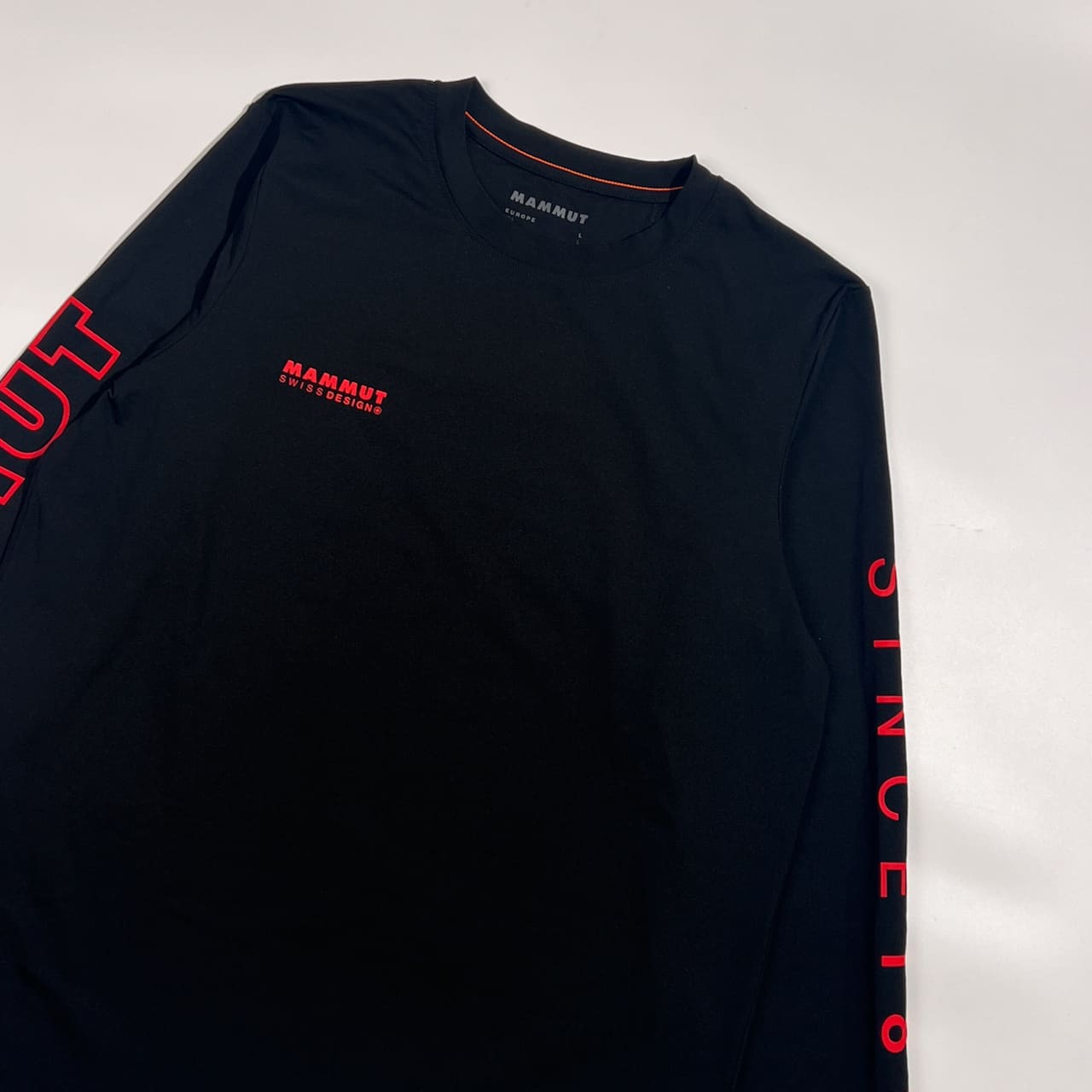 MAMMUT マムート 袖デザイン 速乾 長袖 Tシャツ カットソー サイズ L/ブラック系 レディース アウトドア 登山