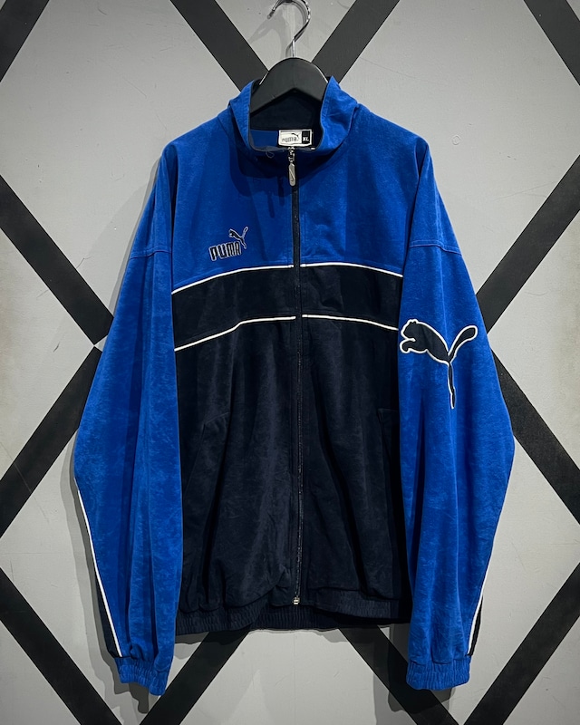 【X VINTAGE】“PUMA” Color Switching Rare Fabric Loose Track Jacket