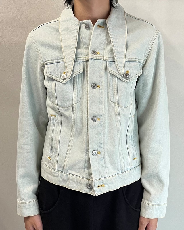 【2017/AW BALENCIAGA】deformed collar denim jacket