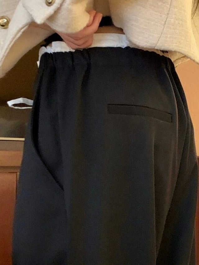 (予約) miel / Ever fleece pants 2color