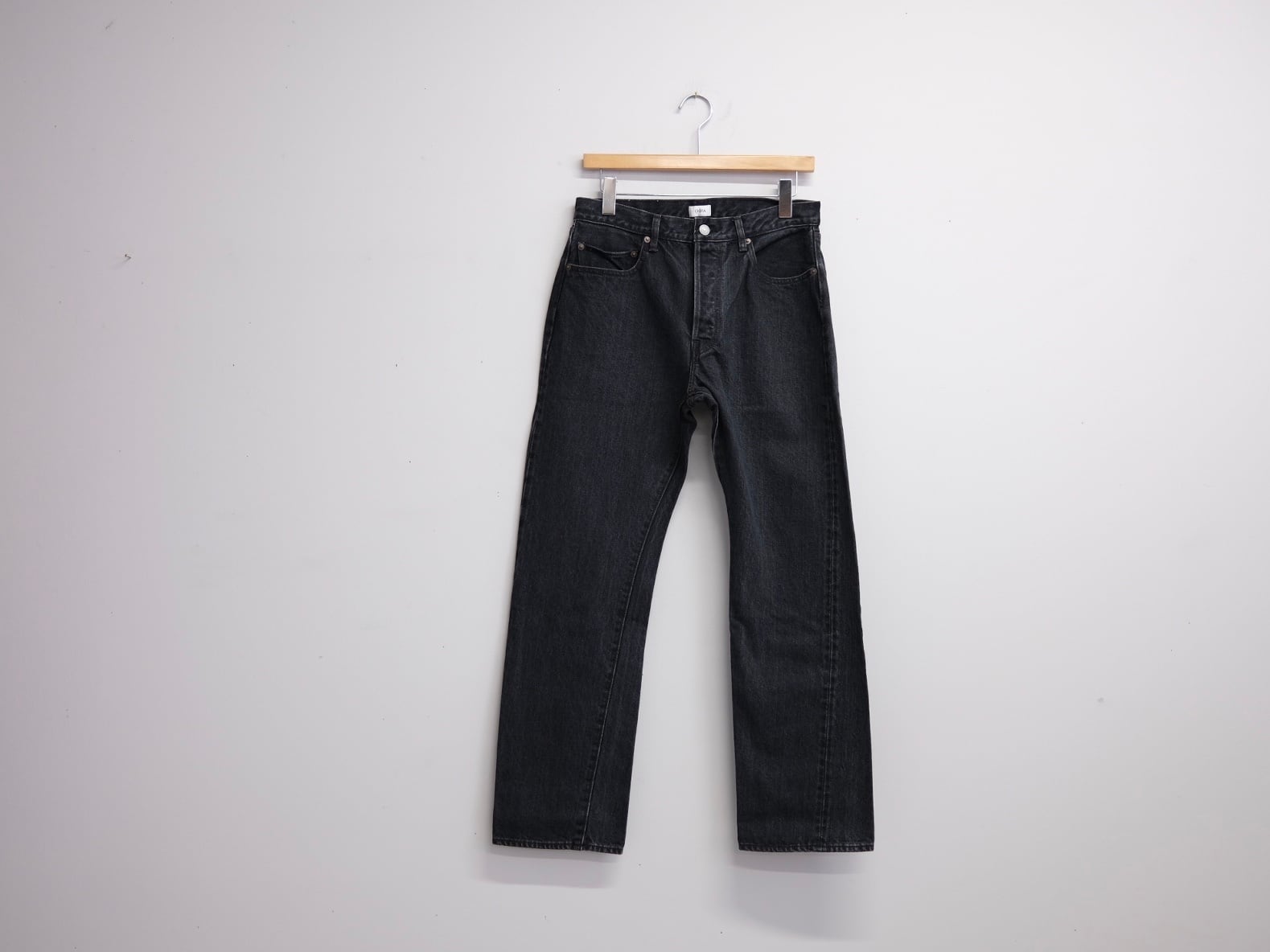 CIOTA” New Straight 5 Pocket denim Pants Medium Black CIOTA” New Straight 5 Pocket denim Pants Medium Black