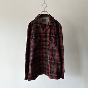 -PENDLETON- 50's check wool shirt