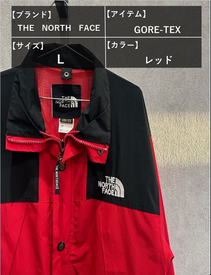 THE NORTH FACE ザ・ノース・フェイス GORE-TEX レッド L ゴアマウンテンジャケット 古着 90年代 90s