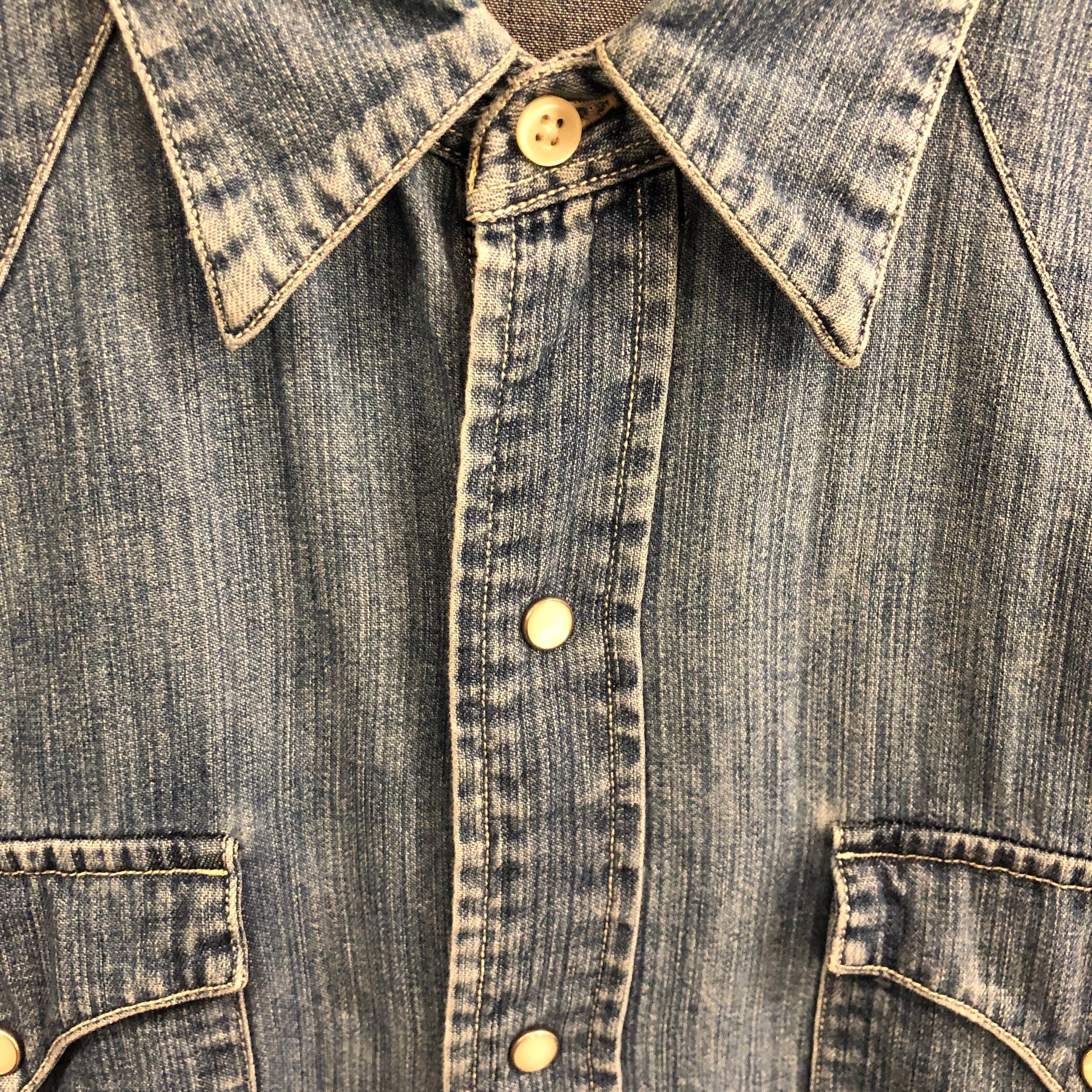 90s Polo by Ralph Lauren Denim Western Shirt | VOSTOK