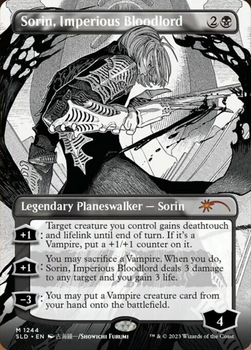 MTG 《傲慢な血王、ソリン/Sorin, Imperious Bloodlord(SLD)》ボーダーレス 英語版Foil