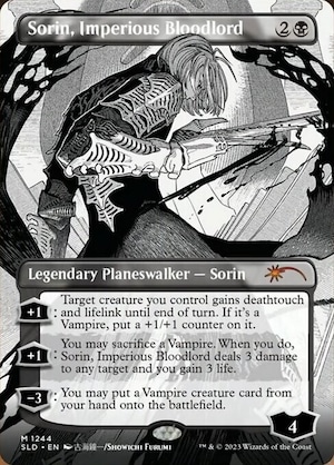 MTG《傲慢な血王、ソリン/Sorin, Imperious Bloodlord(SLD)》ボーダーレス　英語版Foil