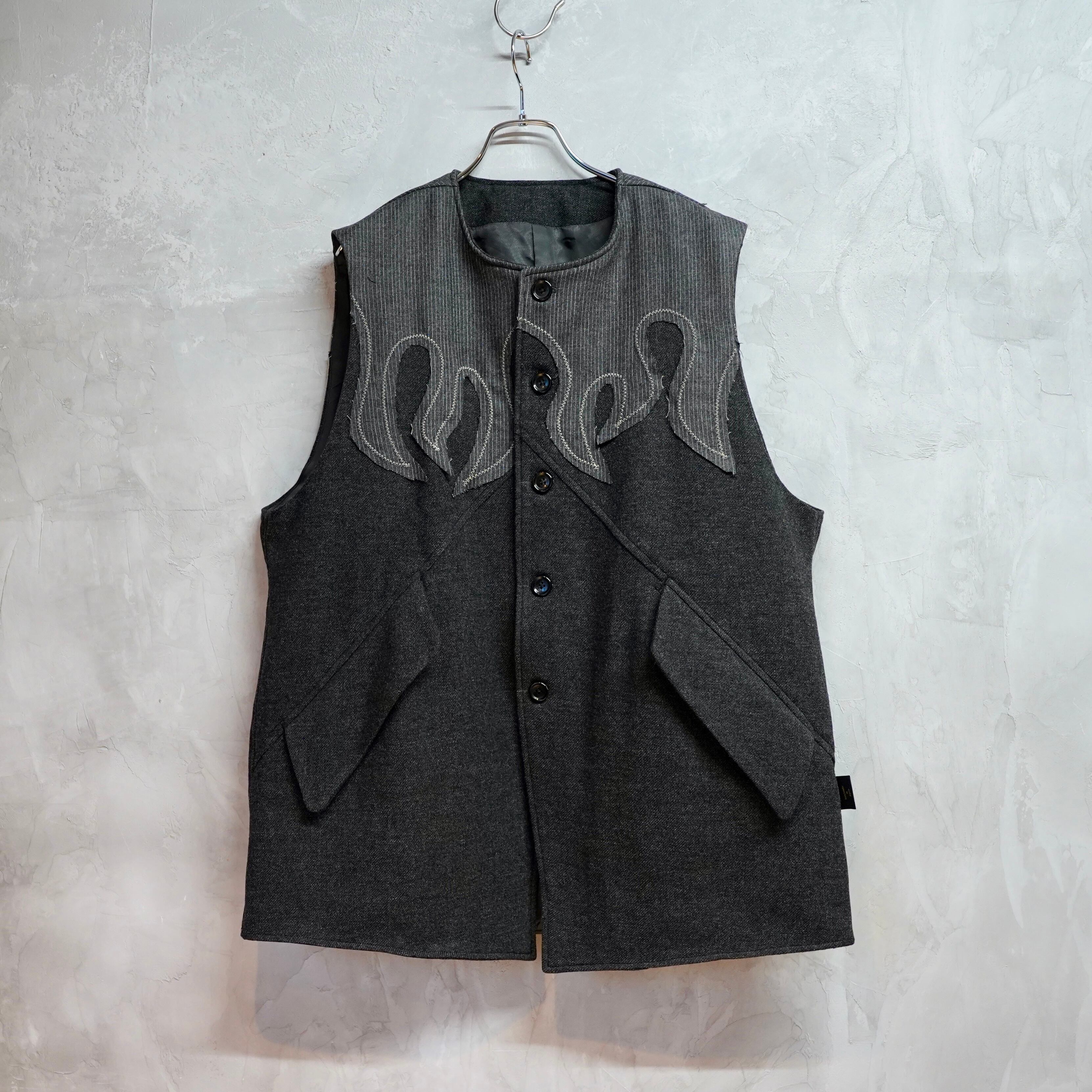 flare pattern vest