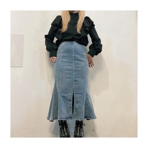 select 22004：denim mermaid skirt