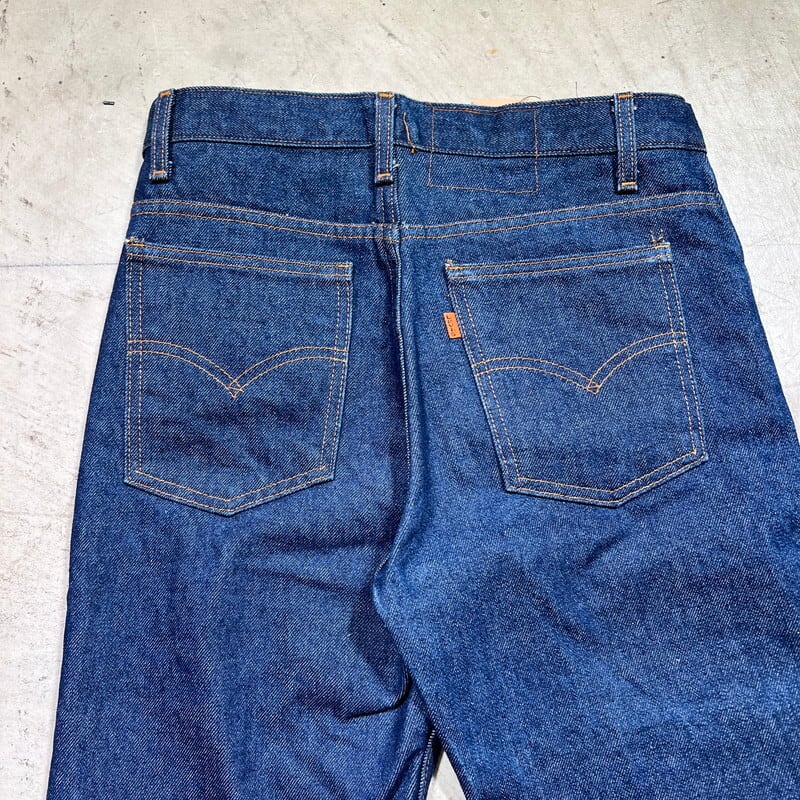 80's Levi's リーバイス 20517-0217 ブーツカットデニム オレンジタブ 濃紺 ミントコンディション 刻印207 W30 USA製  希少 ヴィンテージ BA-2093 RM2512H | agito vintage powered by BASE