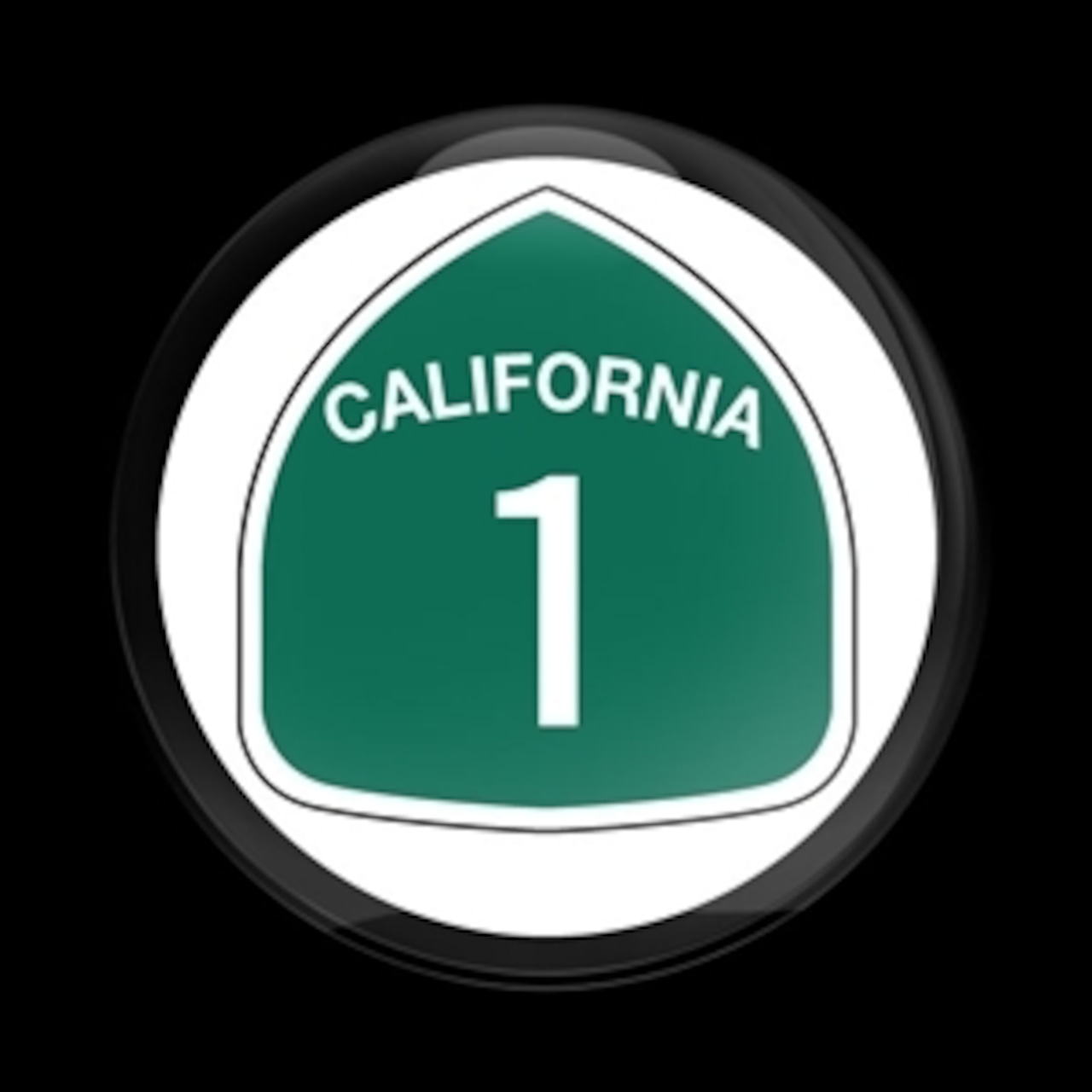 212番 ゴーバッジ CALIFORNIA ROUTE1