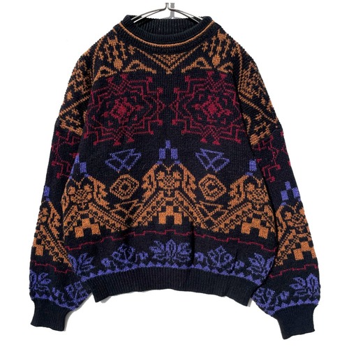 Vintage Drop Shoulder Crew Neck Ski Sweater [1980s-] Vintage Crewneck Ski Knit