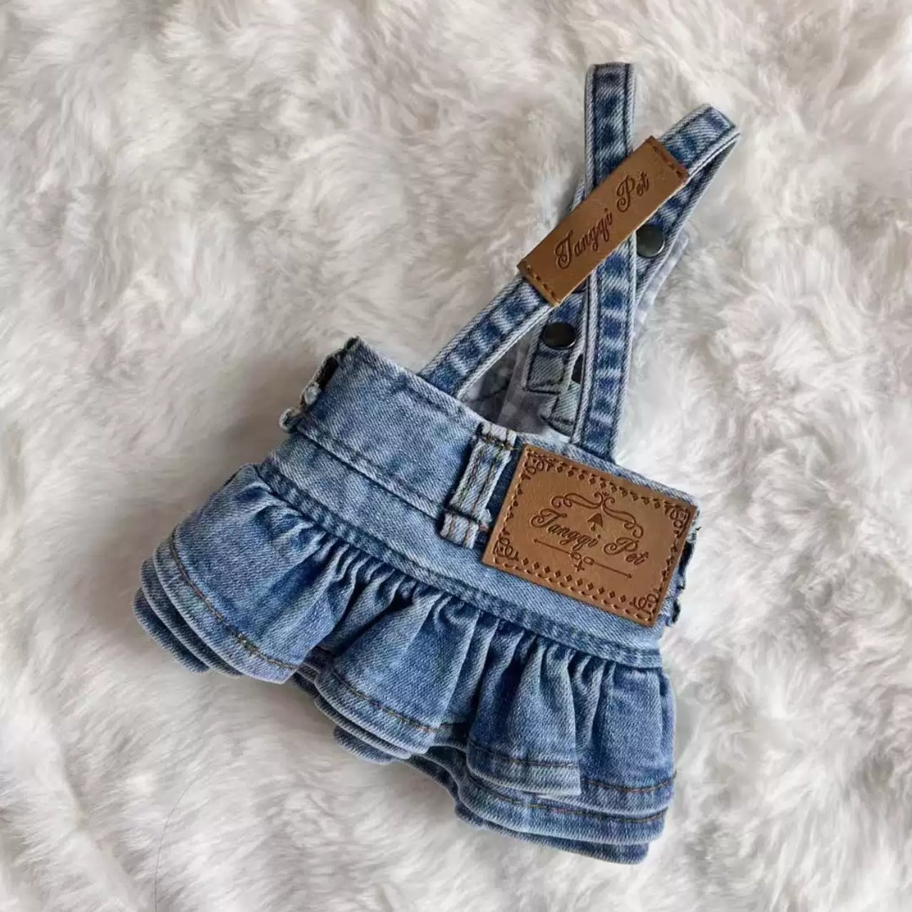 デニムサロペットスカート ♡0006