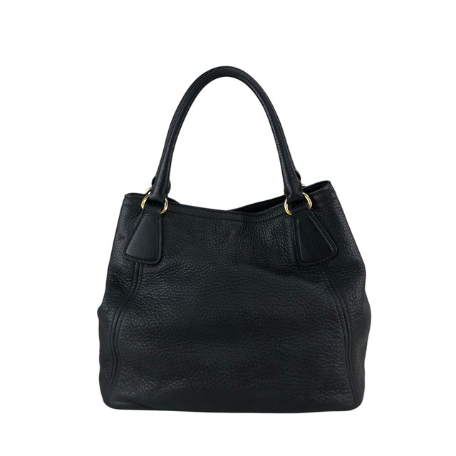 PRADA プラダ ヴィッテロダイノ トートバッグ ブラック ロゴ レザー vintage ヴィンテージ オールド fpj5iw