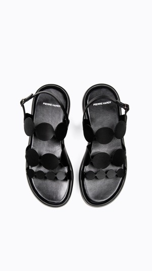 PIERRE HARDY -BUBBLE PLATFORM SANDAL- :BLACK calfskin