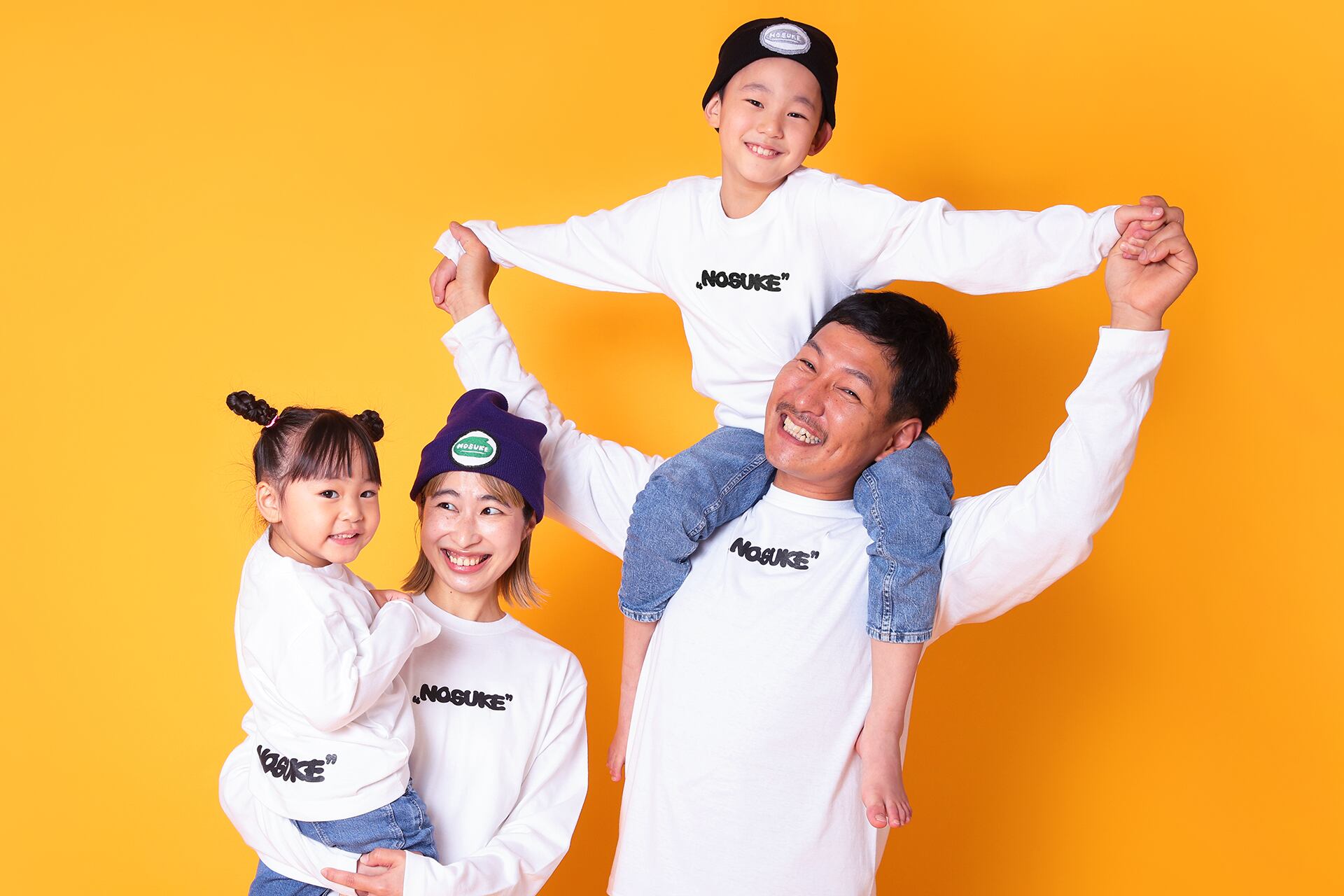 Adult】“NOSUKE” Logo Front/Back Print L/S T-shirt | NOSUKE