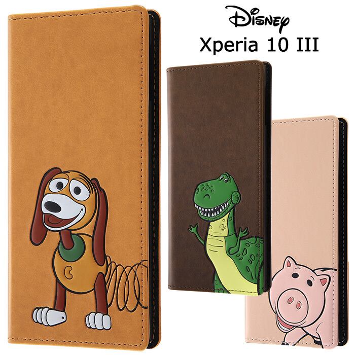 メール便 送料無料 Xperia 10 Iii ディズニー トイストーリー Puレザー フリップカバー ケース カバー 手帳型ケース 手帳型 ダイアリー グッズ レックス ハム スリンキー Xperia10iii 3 So 52b Sog04 エクスペリア テン マークスリー スマホケース スマホカバー S In