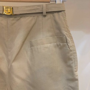 VINTAGE front pockets short pants with belt