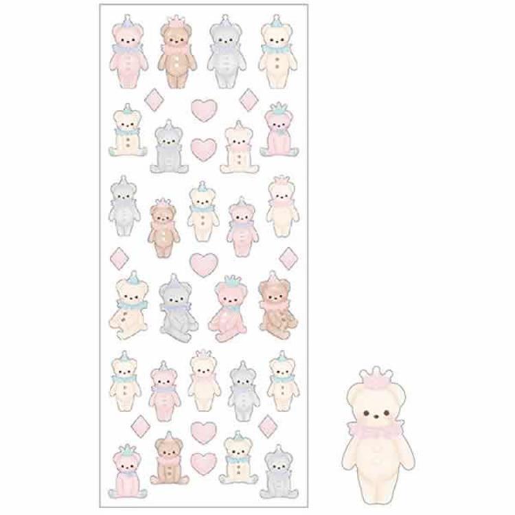 フロッキーシールセット クローズピン フロッキーシール くま | てんくーどう