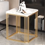 サイドテーブル ゴールド マーブル調 大理石風 コーヒーテーブル モダン 高級感 リビングテーブル ソファテーブル おしゃれ 北欧 インテリア 金属フレーム 耐熱 防汚