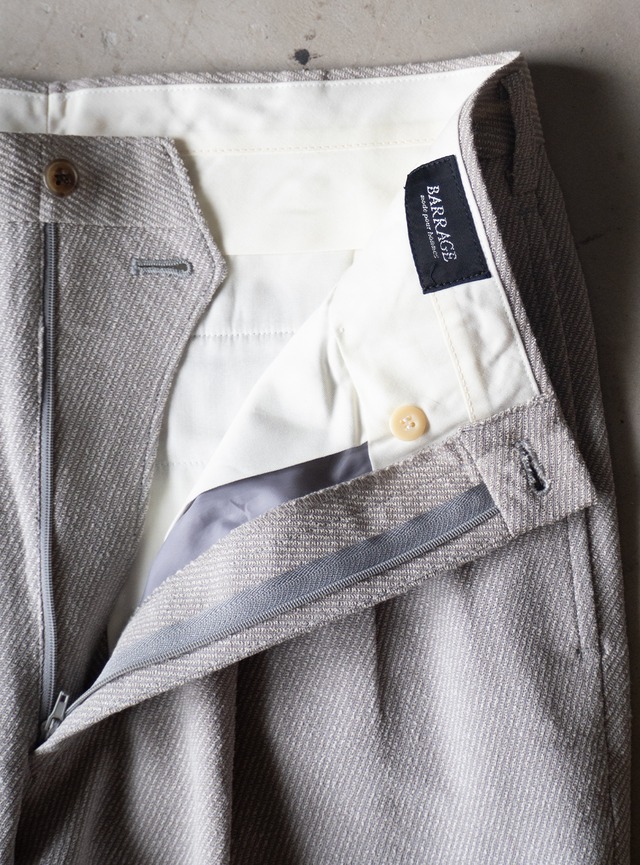 "BARRAGE" 1990s Wool rayon trousers