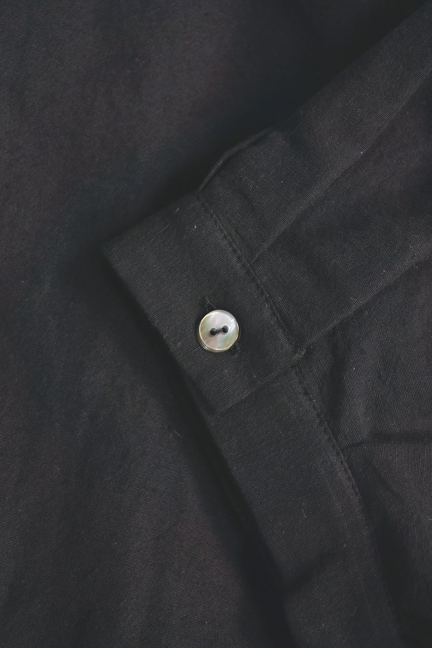 Cotton Linen Fly-Front Blouse