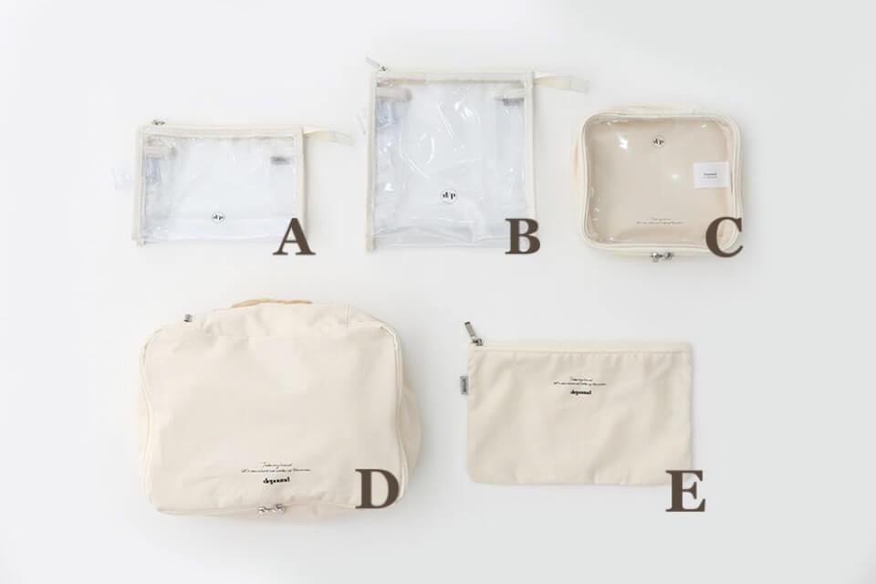 即発】depound travel pouch set 2colors / デパウンド トラベル