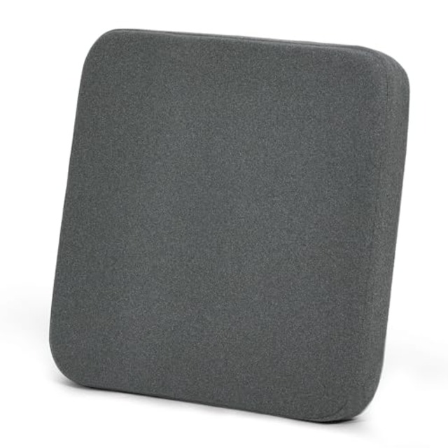 Baibu Home 座布団 クッション 低反発＋高反発 椅子 クッション 40×40×5cm 2層構造 ダークグレー カバー洗える