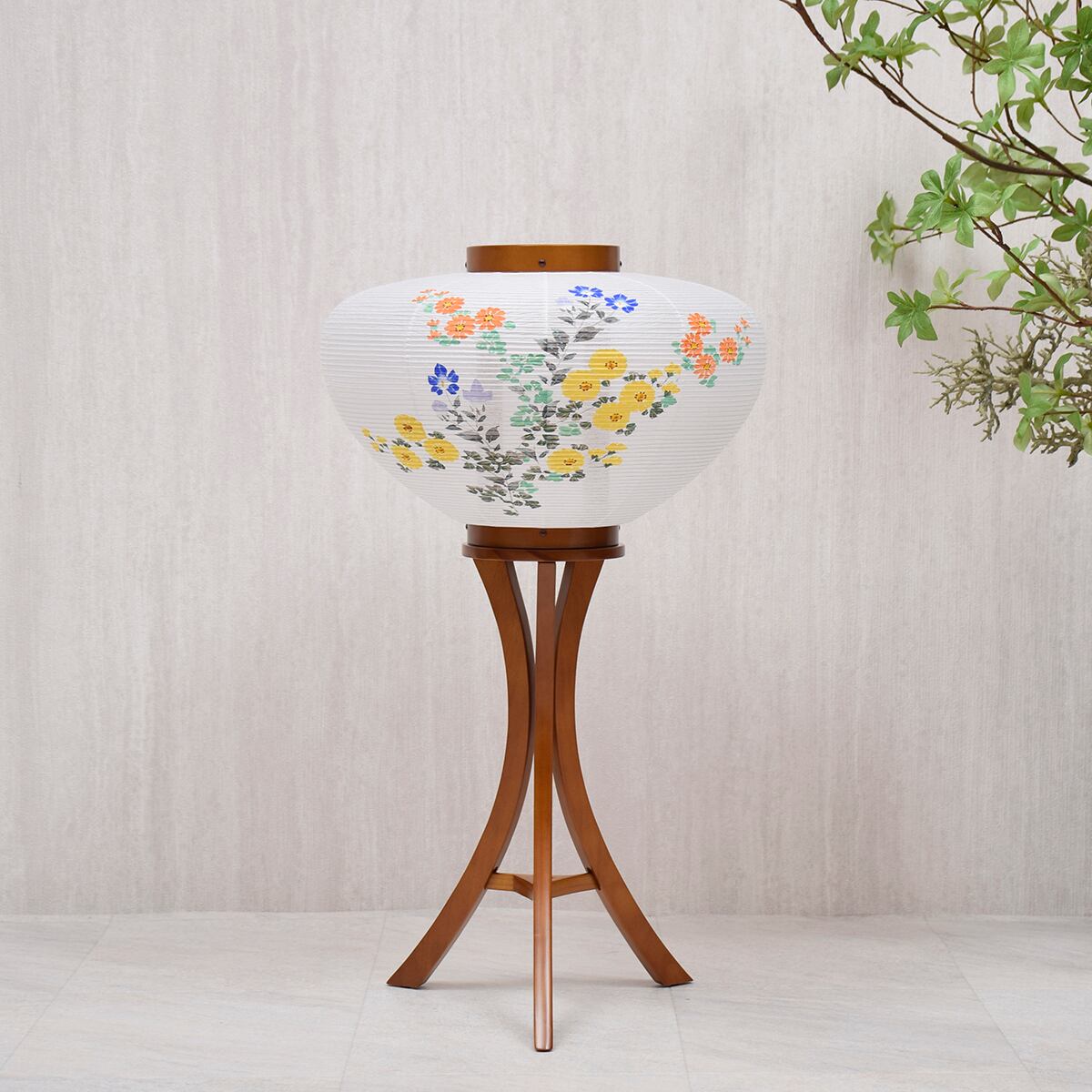 華灯り10号 菊園 盆提灯 モダン おしゃれ コンパクト 岐阜提灯 Suzutame Onlineshop Vogue