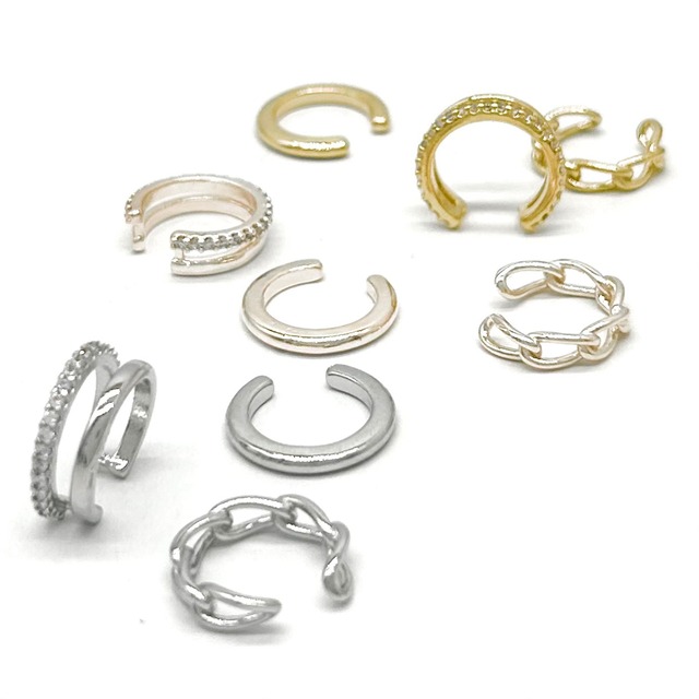 イヤーカフ：ツインライン　IMPRESSION　イヤカフ