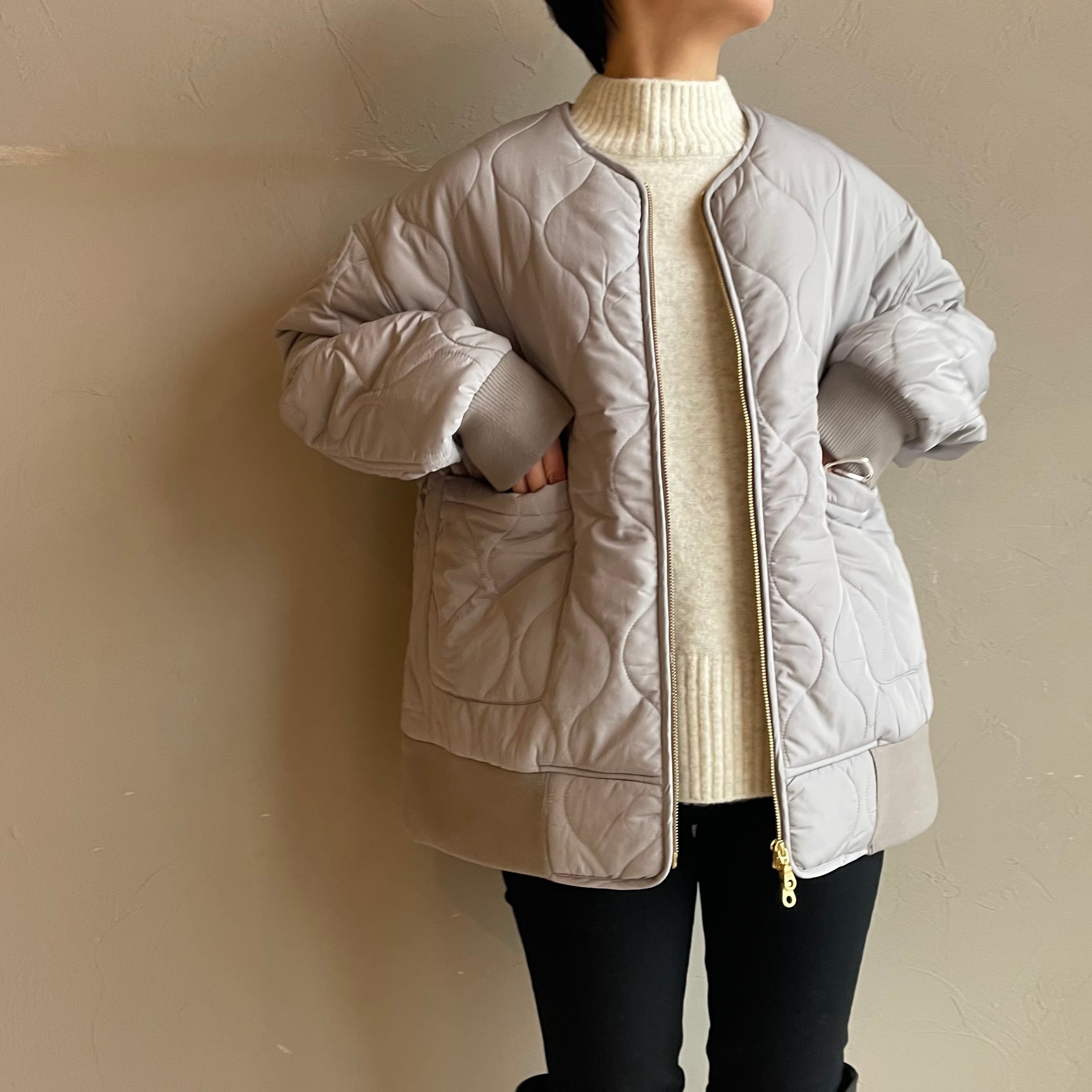 ブラックのみ)【 siro de labonte 】キルティングMA-1 | valance 福井