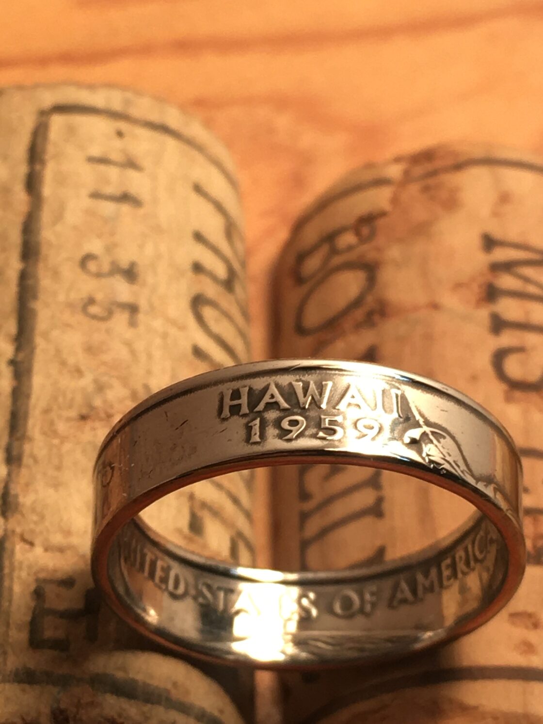 アメリカ25セント ハワイ 2008年 コインリング | Pay ID