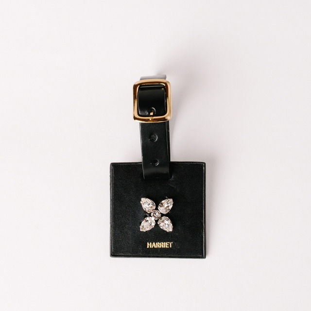 Crystal Bag Charm  -  BLACK