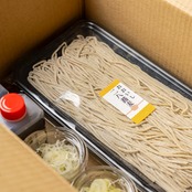 おおいし二八そば｜温そば用・4人前【ストレートつゆ・白ねぎ付き】