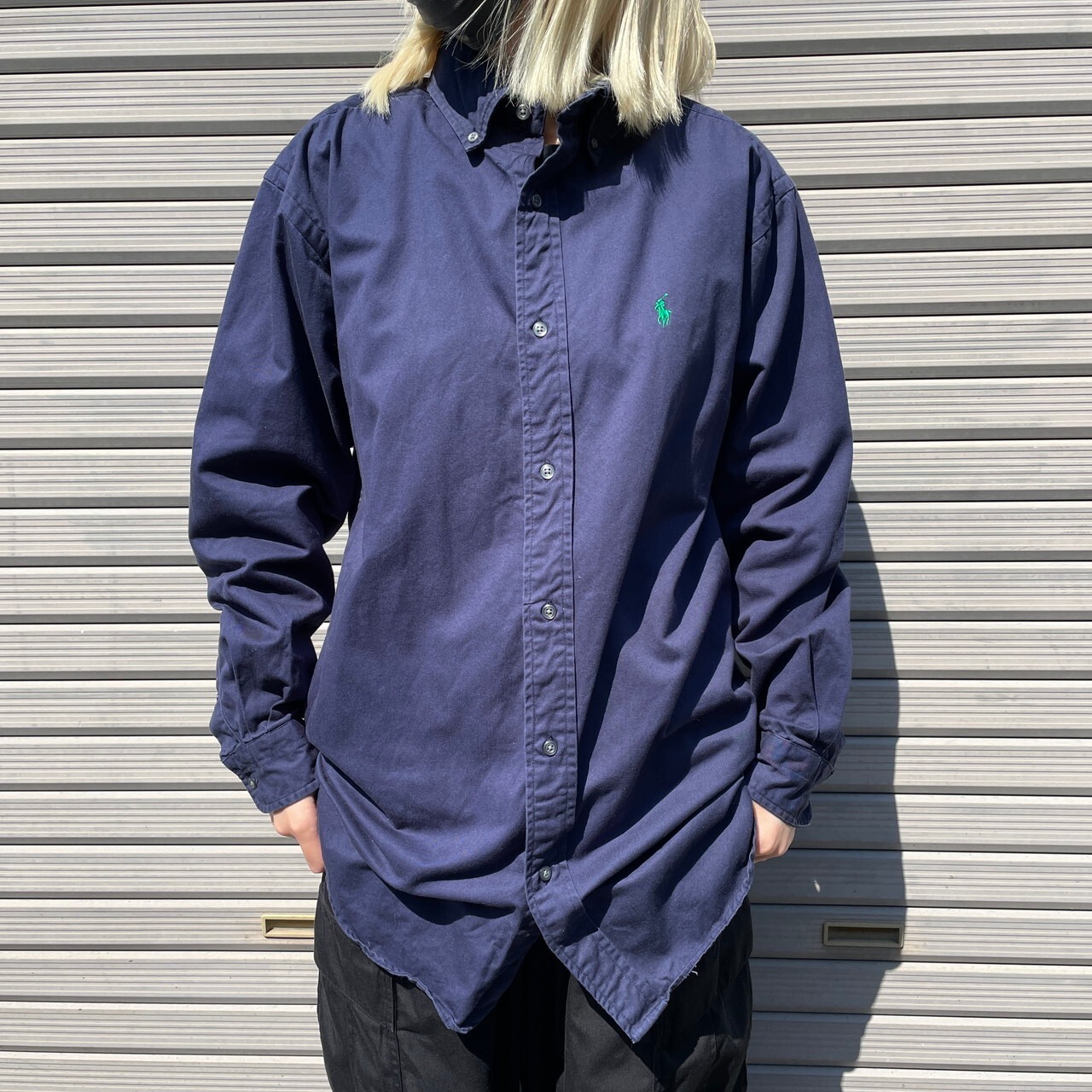 Ralph Lauren ラルフローレン CLASSIC FIT コットンツイル ボタン 