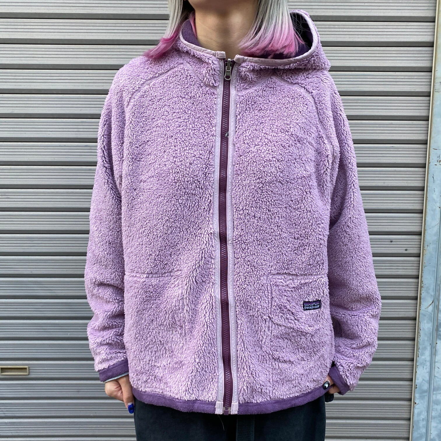 パタゴニア　Patagonia フリース　ジャケットパーカー（リバーシブル）美品 07年製 Patagonia パタゴニア リバーシブル フリースパーカー キッズXL