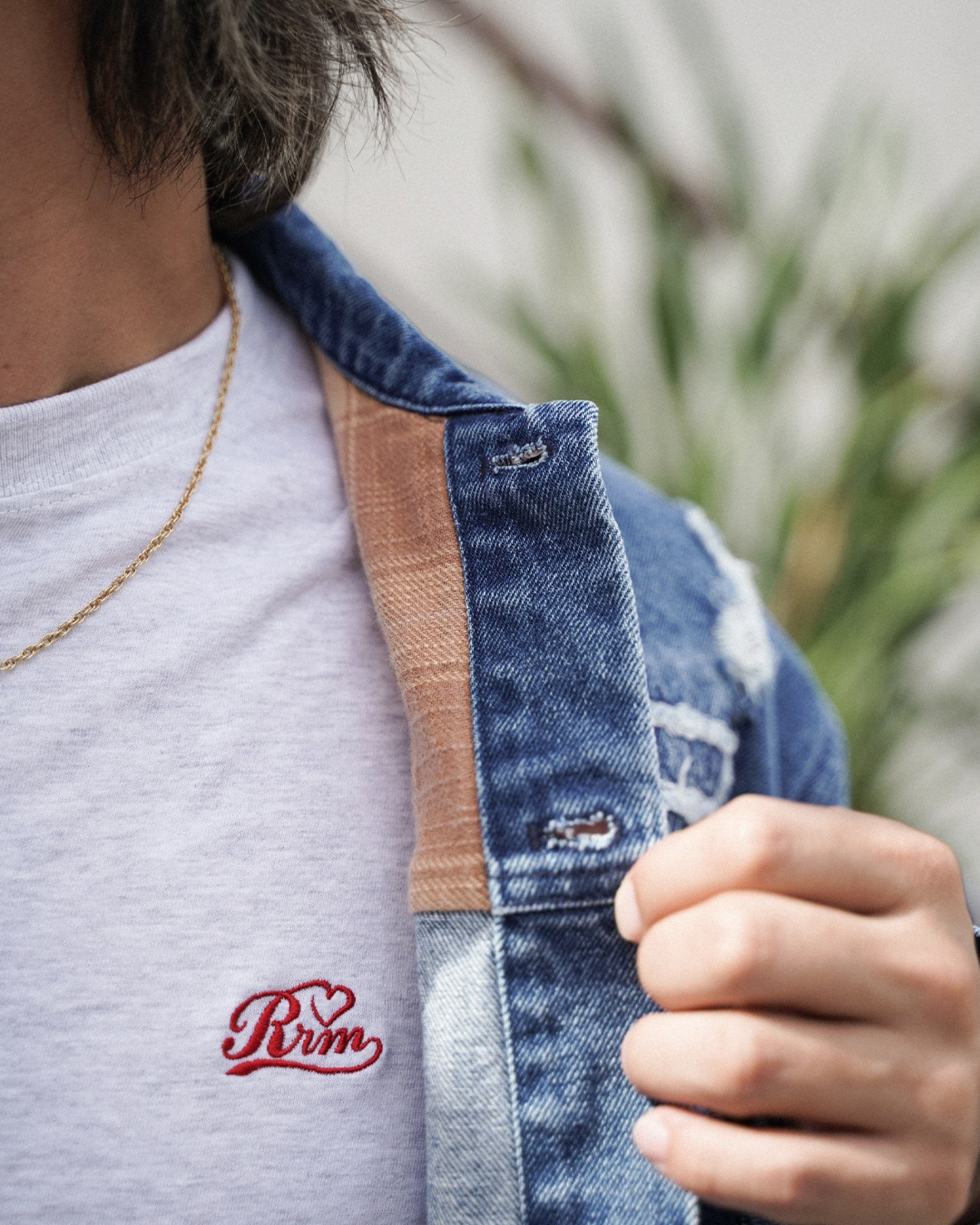 【#Re:room】VINTAGE DAMAGE DENIM JACKET［REJ144］