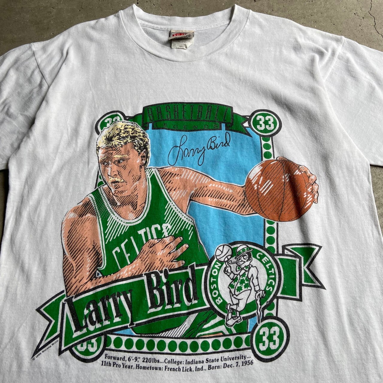 USA製 80年代 NBA バスケットボール Larry Bird ラリーバード プリント 