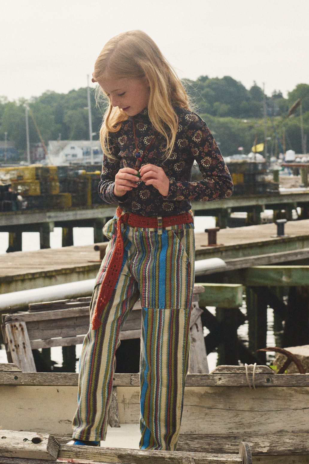 Misha&Puff 25AW 〉 Turtleneck / Galaxy Calico Hearts | 世界の子供