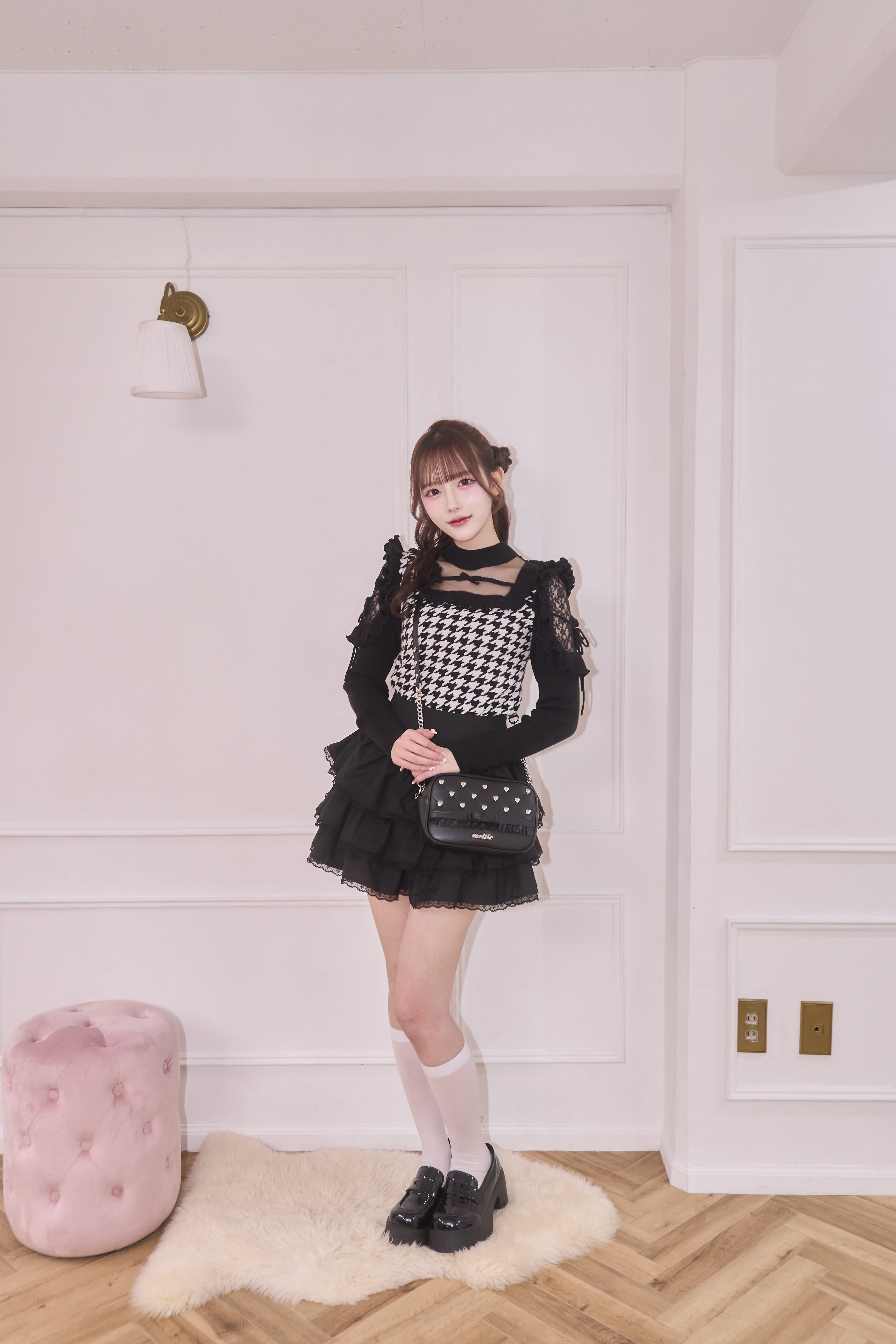 chouchou flare mini skirt