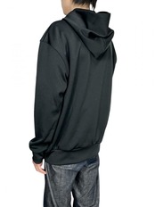 【PLAY COMME des GARCONS】T174(メンズ) エステルスムースプルオーバーフーディ(赤エンブレム)