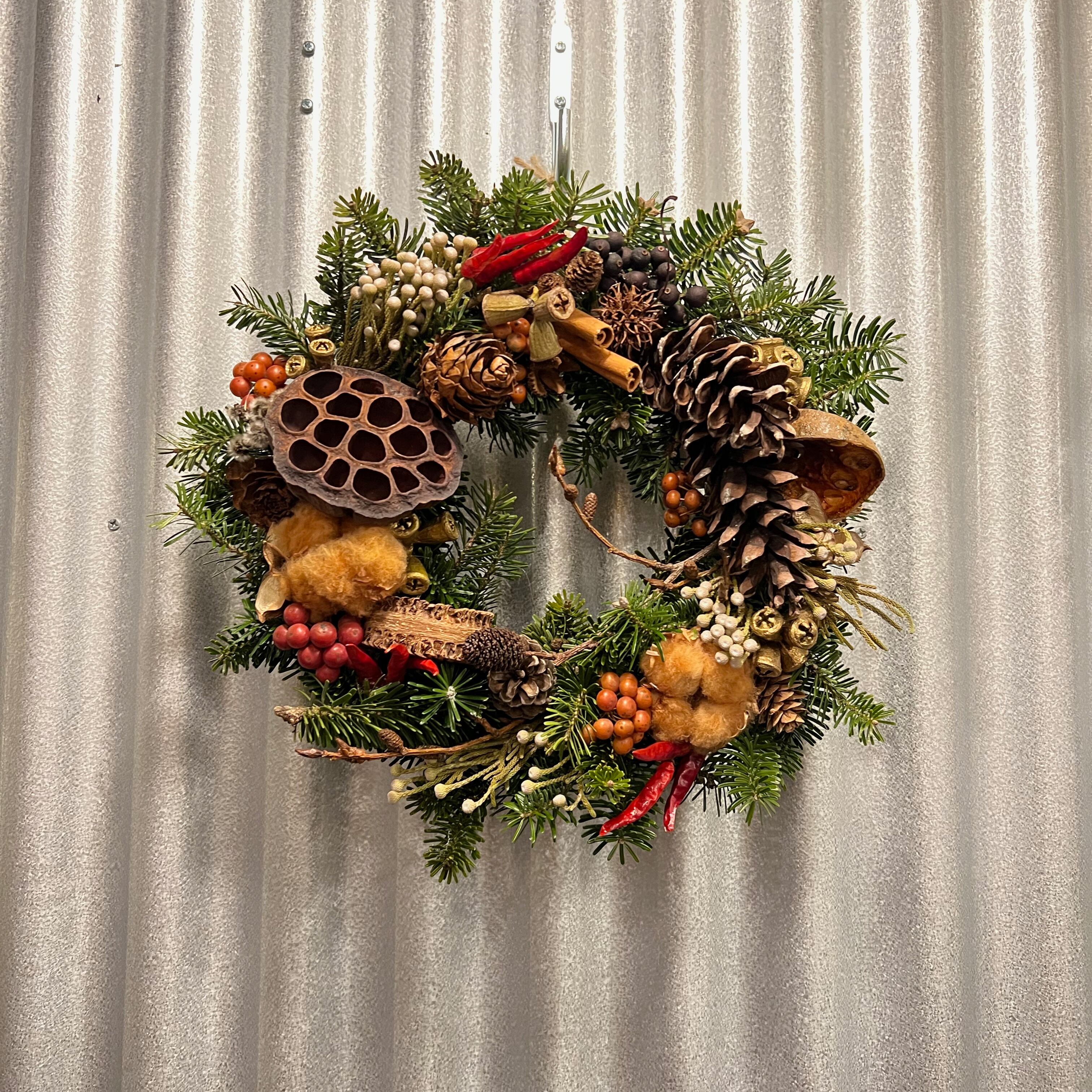 クリスマスリース★Dried flower wreath⭐︎モミの木リース★ドライフラワーリース ドアリース クリスマス飾り  オーナメント/0312021 | number12 powered by BASE